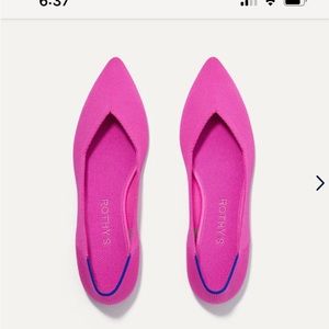 Rothy’s size 9, pink pointed toe flat